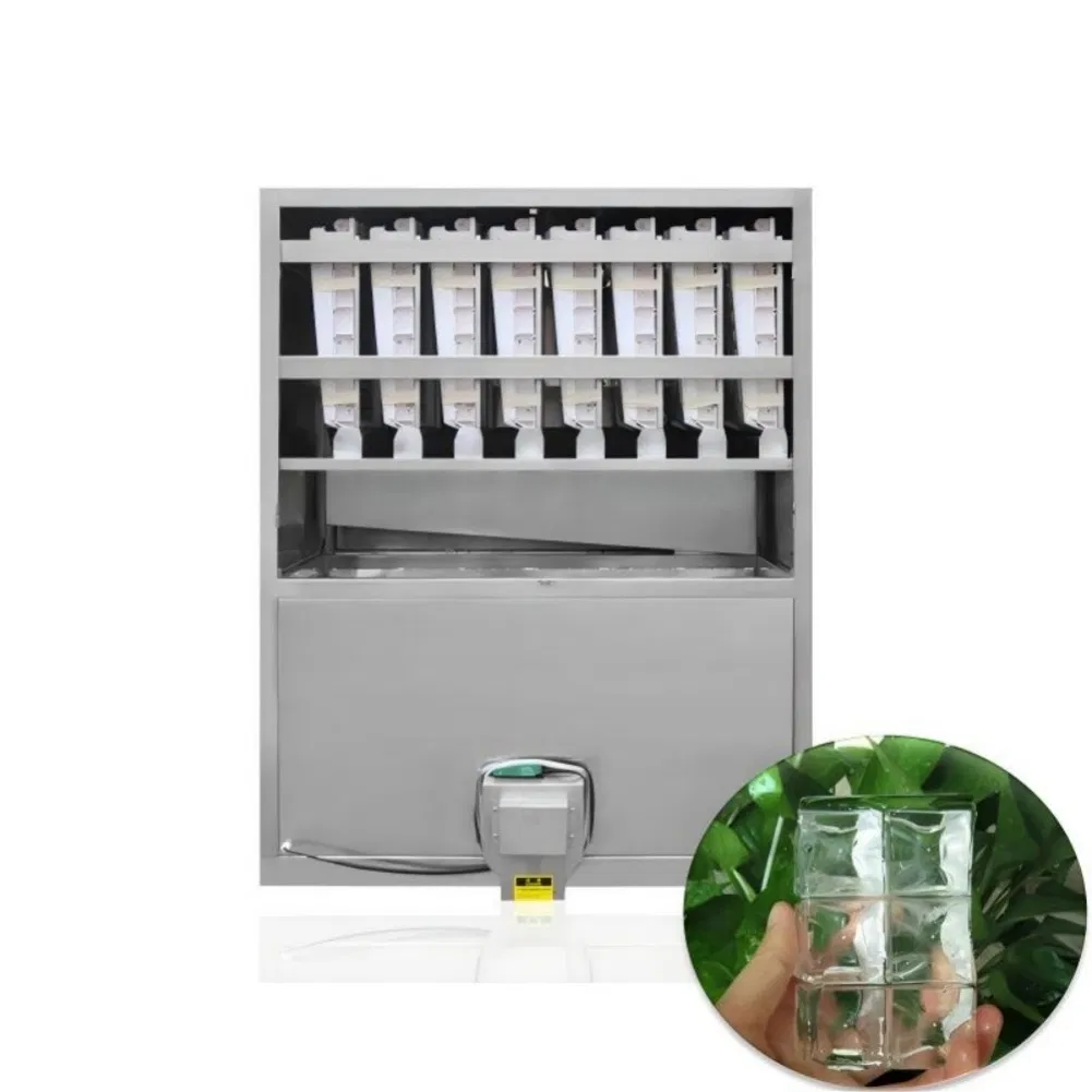Renewable Compressor Frame Industrial Cube Ice Making Machine for Dairy Factory and Beverage Assembly Line