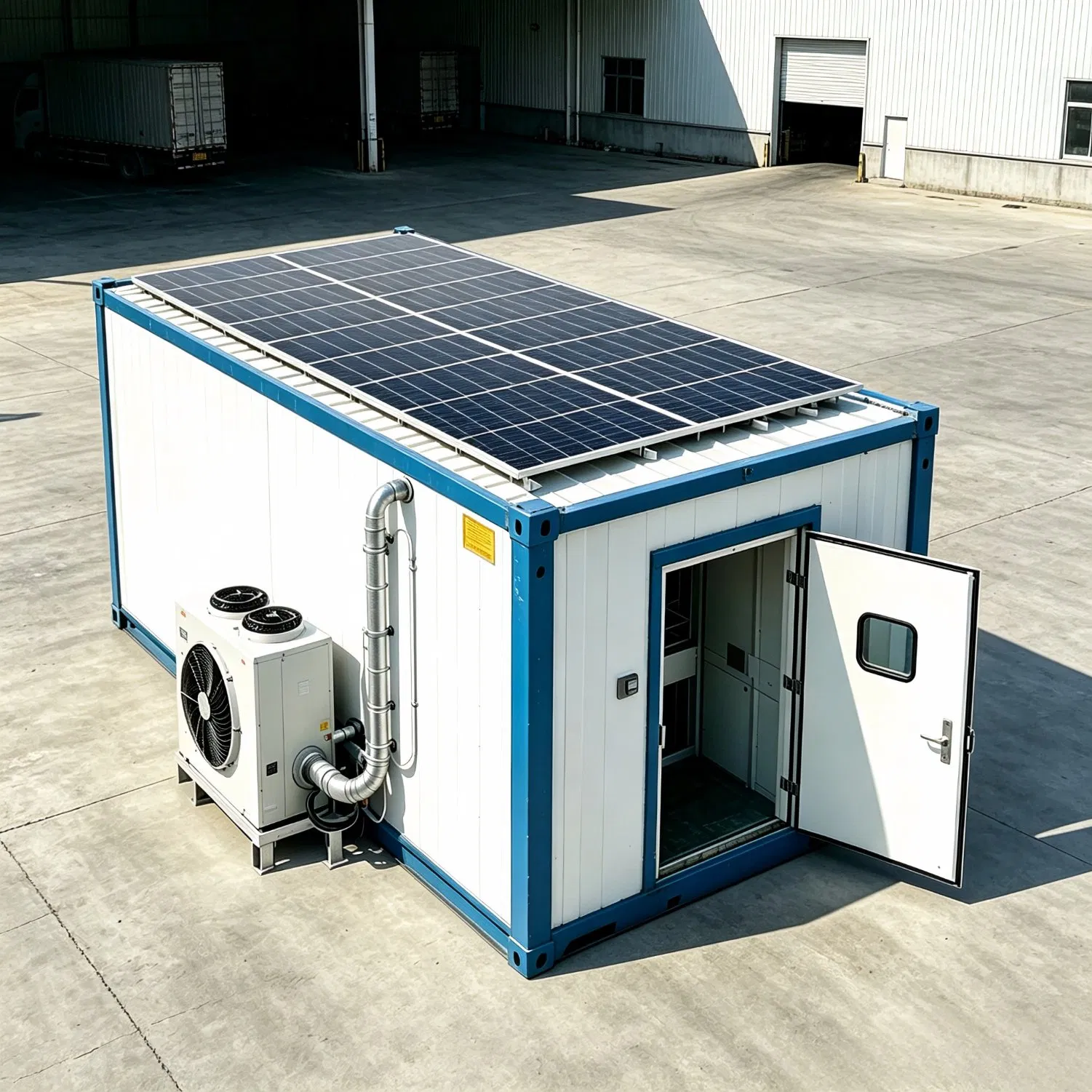 Smart Defrosting Modular Cold Room Solar Cold Storage Freezer for Frozen Ready-to-Eat Meals Storage
