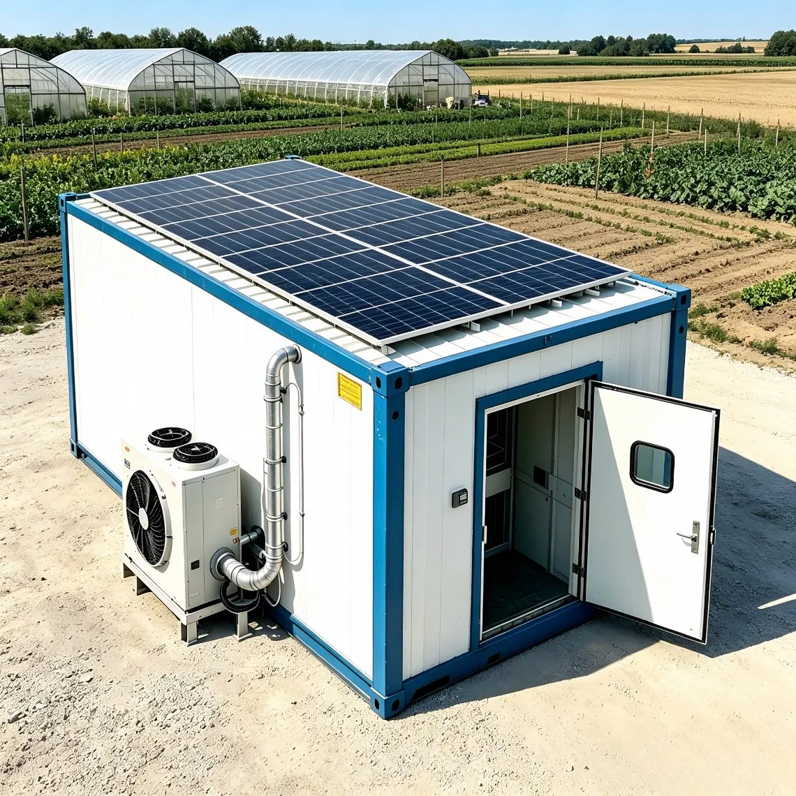 Large-Capacity Storage Industrial Refrigeration Cold Room Solar Cold Storage for Controlled Atmosphere Fruit Storage