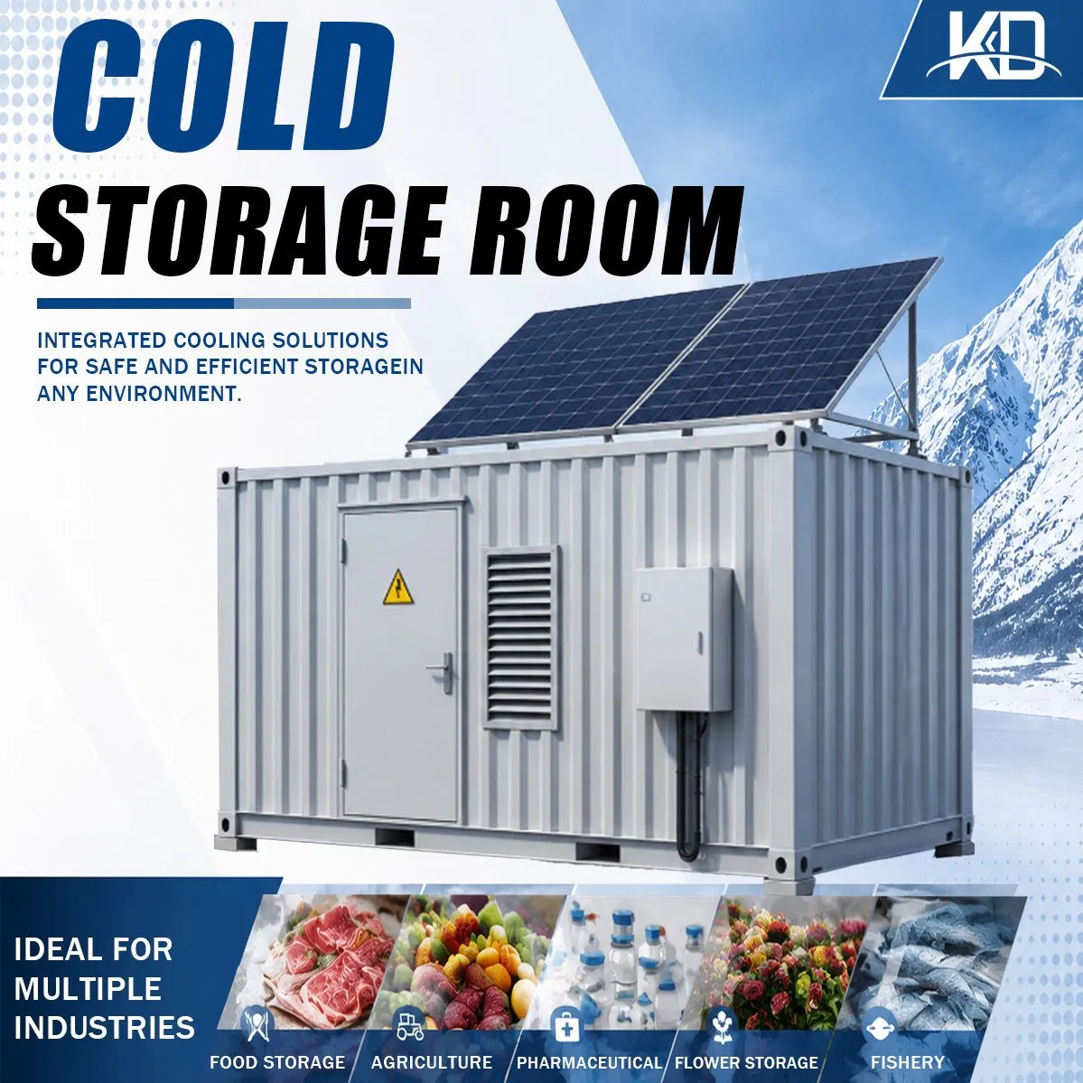 Remote Monitoring Smart Cold Storage System Solar Freezer Room for Grain and Seed Viability Storage with ISO, CE, SGS