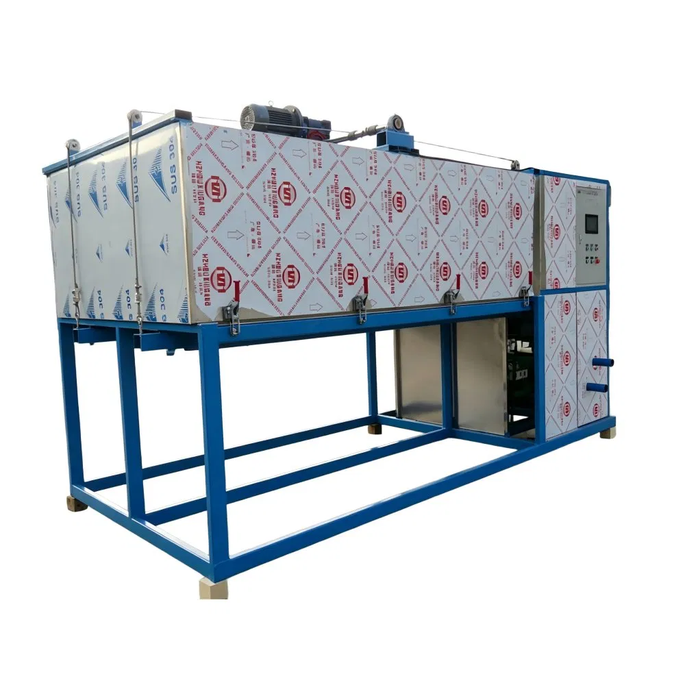 High Efficiency Industrial Refrigeration Equipment Direct Cooling Block Ice Making Machine for Seafood Processing